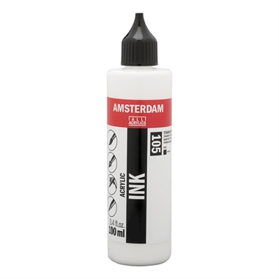Amsterdam Ink 100ml - 105 Titanium White